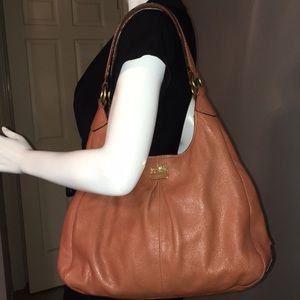 COACH MAGGIE PEBBLED LEATHER SATCHEL/SHOULDER EUC